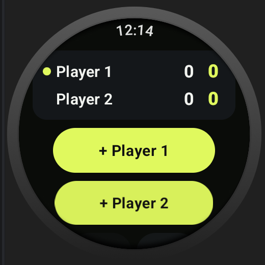 CourtLive on Wear OS — live tennis score